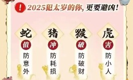 2025年犯太岁的生肖 犯太岁生肖盘点