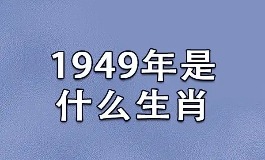 1949年属什么生肖？今年运势咋样