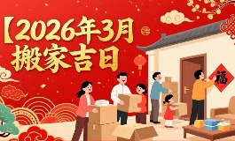 搬家必看！2026年3月搬迁入宅最好的日子