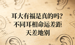 耳大有福是真的吗？不同耳相命运差距天差地别