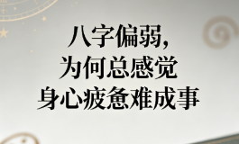 八字偏弱，为何总感觉身心疲惫难成事