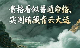 贵格看似普通命格，实则暗藏青云大运