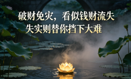 破财免灾，看似钱财流失实则替你挡下大难